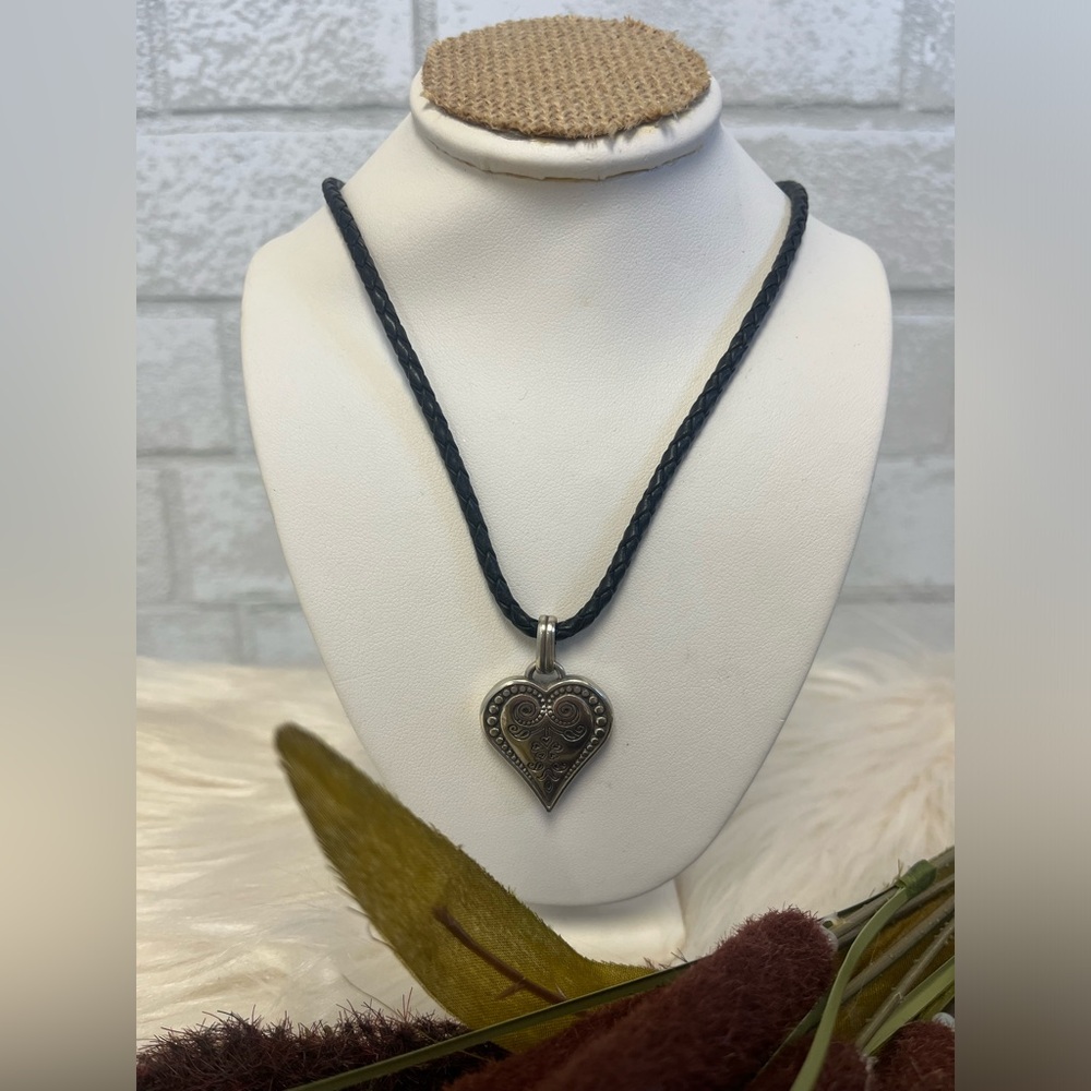 Brighton French Quarter Ophelia Heart Leather Necklace